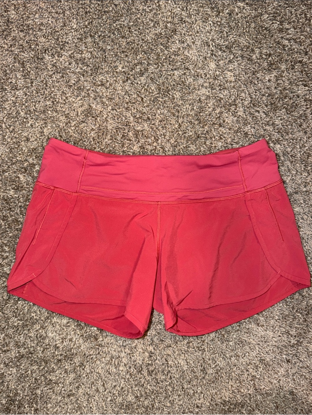 lululemon athletica Coral Pink Athletic Shorts